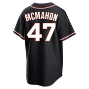 Black Replica Don Mcmahon Men's San Francisco Giants Fashion Out Jersey