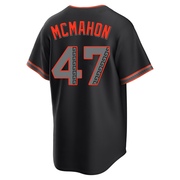 Black Replica Don Mcmahon Youth San Francisco Giants Alternate Jersey