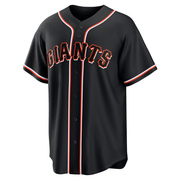 Black Replica Drew Gilbert Men's San Francisco Giants Fashion Out Jersey