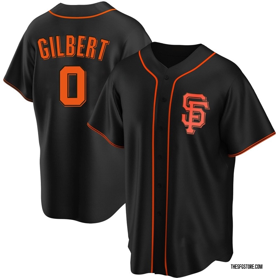 Black Replica Drew Gilbert Youth San Francisco Giants Alternate Jersey