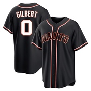 Black Replica Drew Gilbert Youth San Francisco Giants Fashion Out Jersey