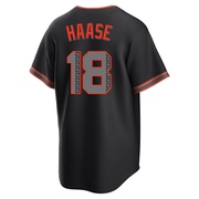 Black Replica Eric Haase Men's San Francisco Giants Alternate Jersey