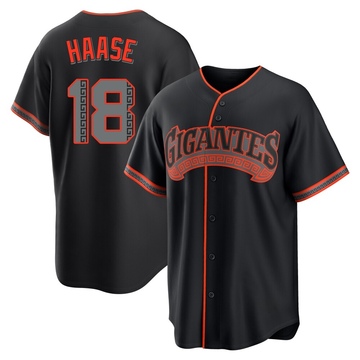 Black Replica Eric Haase Men's San Francisco Giants Alternate Jersey
