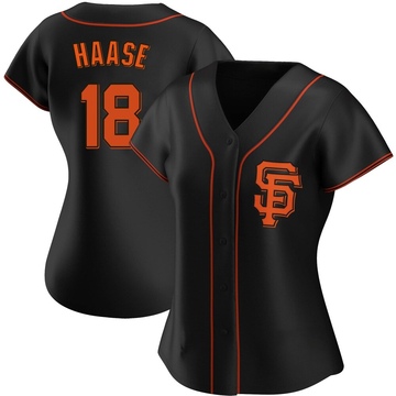 Black Replica Eric Haase Women's San Francisco Giants Alternate Jersey