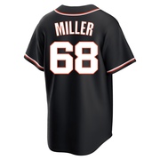 Black Replica Erik Miller Youth San Francisco Giants Fashion Out Jersey