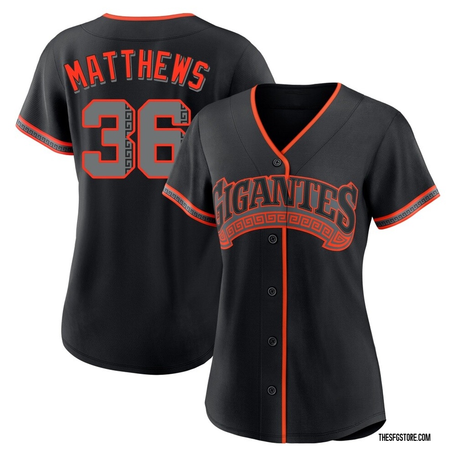 Black Replica Gary Matthews Women's San Francisco Giants Alternate Jersey