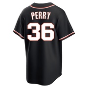 Black Replica Gaylord Perry Youth San Francisco Giants Fashion Out Jersey