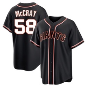 Black Replica Grant McCray Men's San Francisco Giants Fashion Out Jersey
