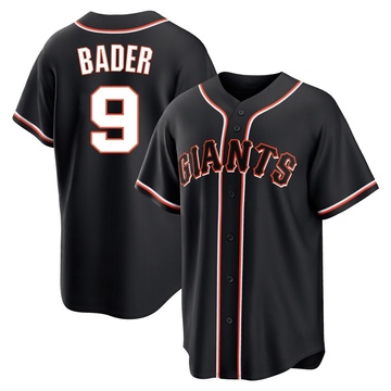 Black Replica Harrison Bader Youth San Francisco Giants Fashion Out Jersey