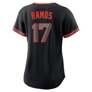 Black Replica Heliot Ramos Women's San Francisco Giants Alternate Jersey