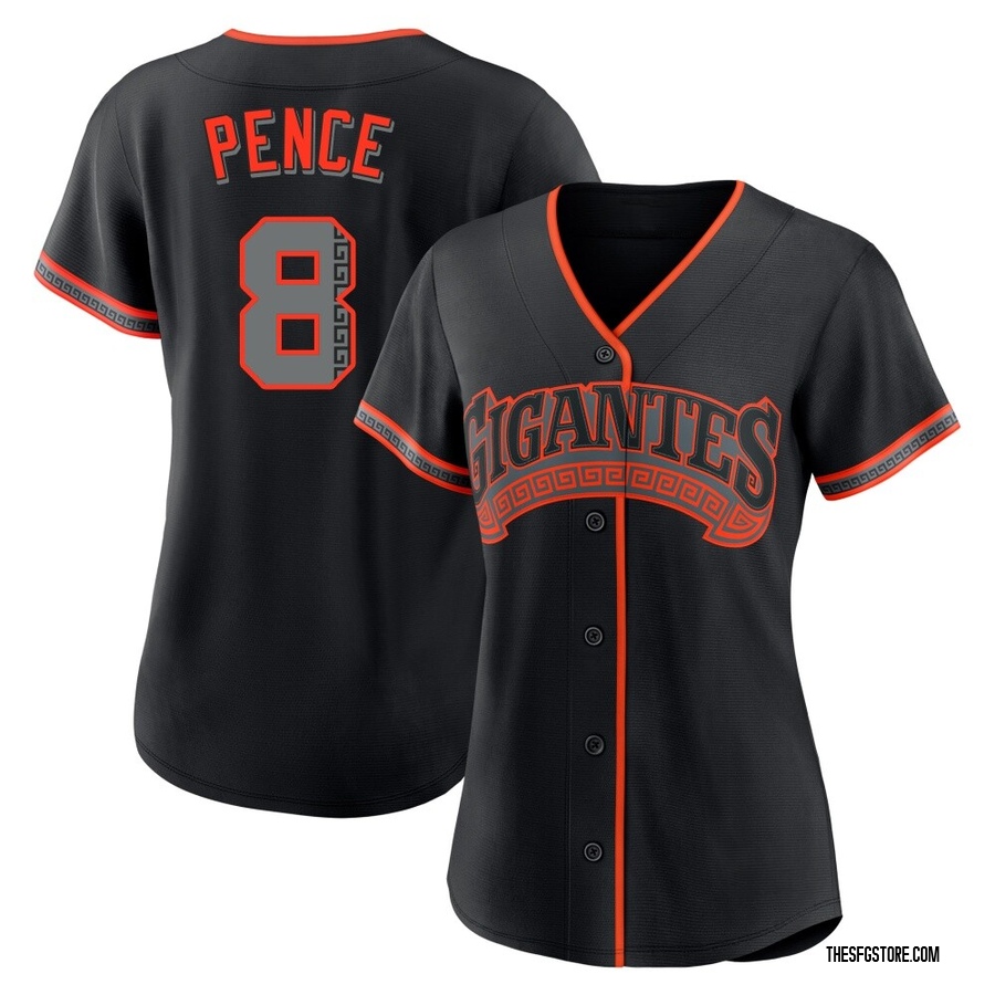 Black Replica Hunter Pence Women's San Francisco Giants Alternate Jersey