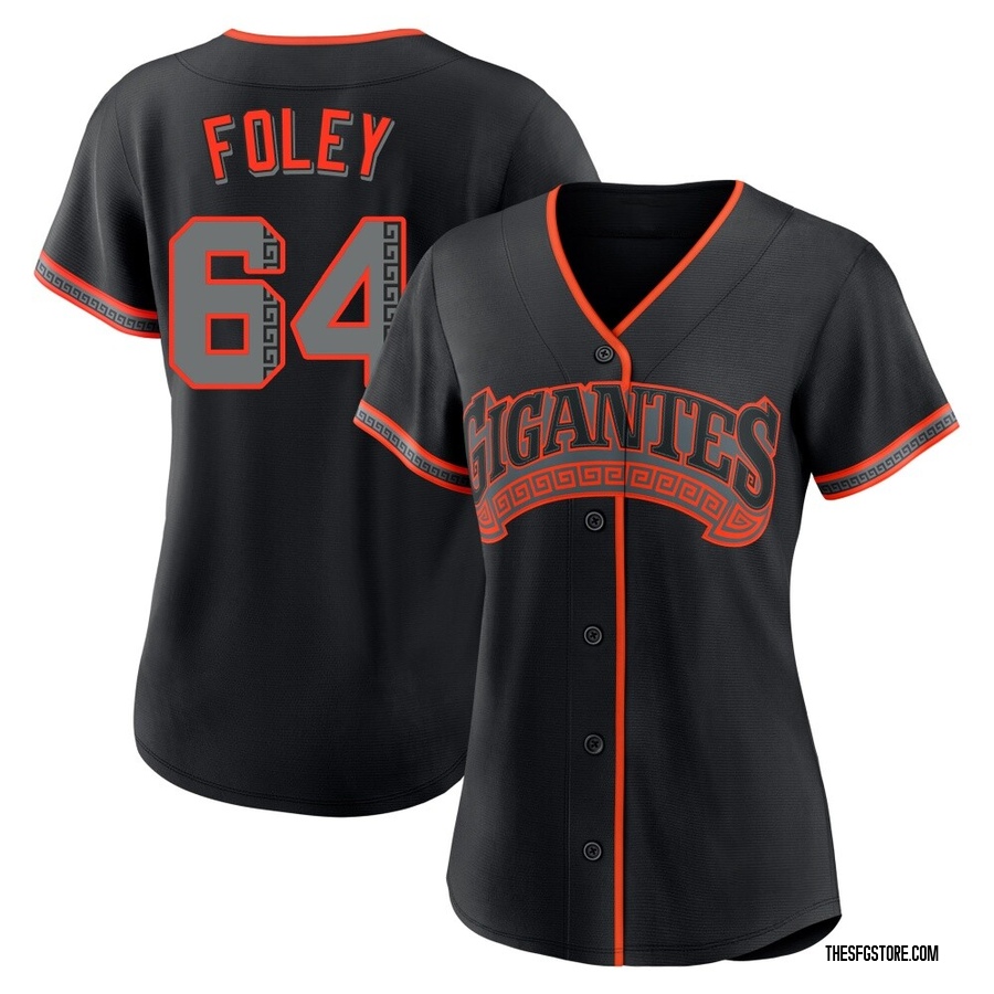Black Replica Jason Foley Women's San Francisco Giants Alternate Jersey