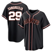 Black Replica Jeff Samardzija Youth San Francisco Giants Fashion Out Jersey