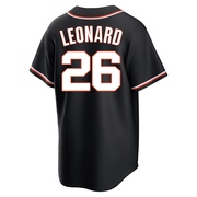 Black Replica Jeffrey Leonard Men's San Francisco Giants Fashion Out Jersey