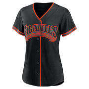 Black Replica Jeffrey Leonard Women's San Francisco Giants Alternate Jersey