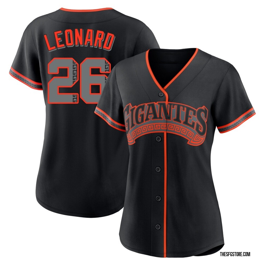 Black Replica Jeffrey Leonard Women's San Francisco Giants Alternate Jersey