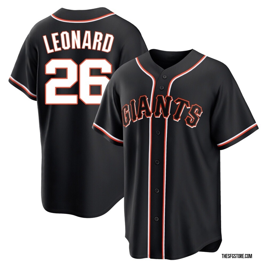 Black Replica Jeffrey Leonard Youth San Francisco Giants Fashion Out Jersey