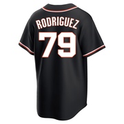 Black Replica Jesus Rodriguez Men's San Francisco Giants Fashion Out Jersey