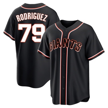 Black Replica Jesus Rodriguez Men's San Francisco Giants Fashion Out Jersey
