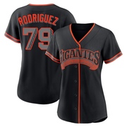 Black Replica Jesus Rodriguez Women's San Francisco Giants Alternate Jersey