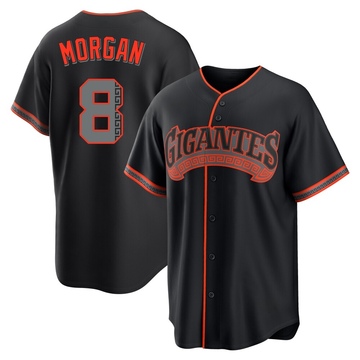 Black Replica Joe Morgan Men's San Francisco Giants Alternate Jersey