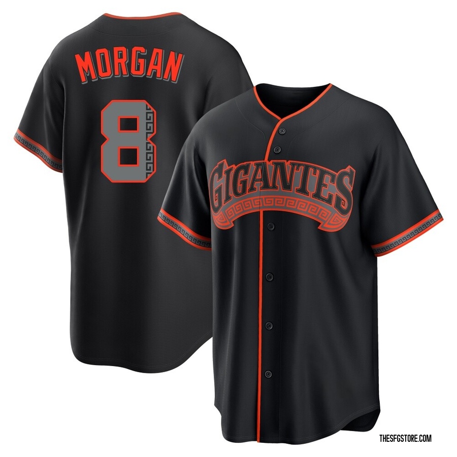 Black Replica Joe Morgan Men's San Francisco Giants Alternate Jersey