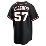 Black Replica Joey Lucchesi Men's San Francisco Giants Fashion Out Jersey