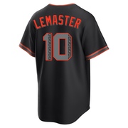 Black Replica Johnnie Lemaster Youth San Francisco Giants Alternate Jersey