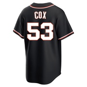 Black Replica Jonah Cox Men's San Francisco Giants Fashion Out Jersey
