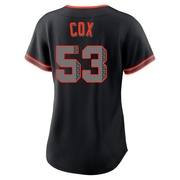 Black Replica Jonah Cox Women's San Francisco Giants Alternate Jersey