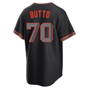 Black Replica Jose Butto Men's San Francisco Giants Alternate Jersey