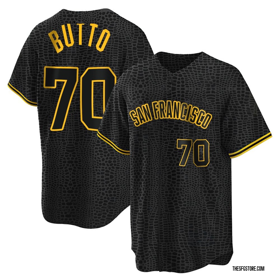 Black Replica Jose Butto Youth San Francisco Giants Snake Skin City Jersey