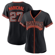 Black Replica Juan Marichal Women's San Francisco Giants Alternate Jersey