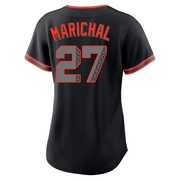 Black Replica Juan Marichal Women's San Francisco Giants Alternate Jersey