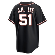 Black Replica Jung Hoo Lee Men's San Francisco Giants Fashion Out Jersey