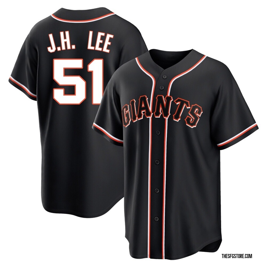 Black Replica Jung Hoo Lee Youth San Francisco Giants Fashion Out Jersey