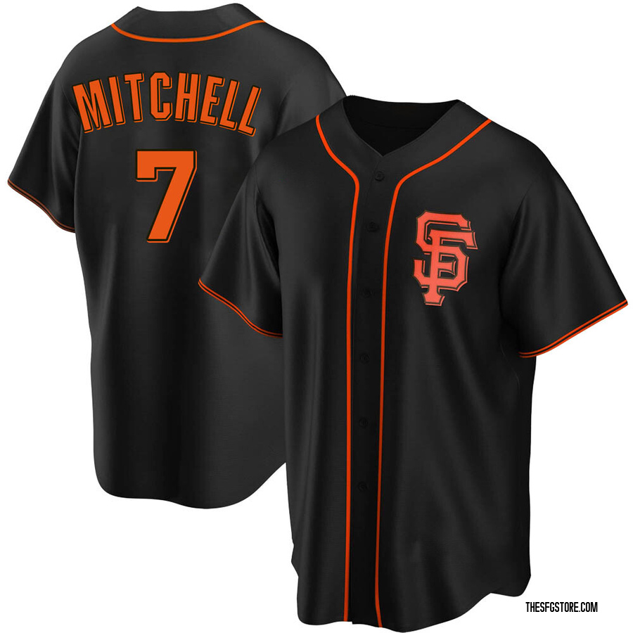 Black Replica Kevin Mitchell Men's San Francisco Giants Alternate Jersey