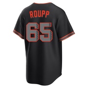 Black Replica Landen Roupp Youth San Francisco Giants Alternate Jersey