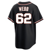 Black Replica Logan Webb Youth San Francisco Giants Fashion Out Jersey