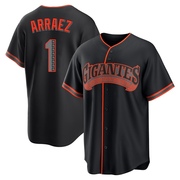 Black Replica Luis Arraez Men's San Francisco Giants Alternate Jersey
