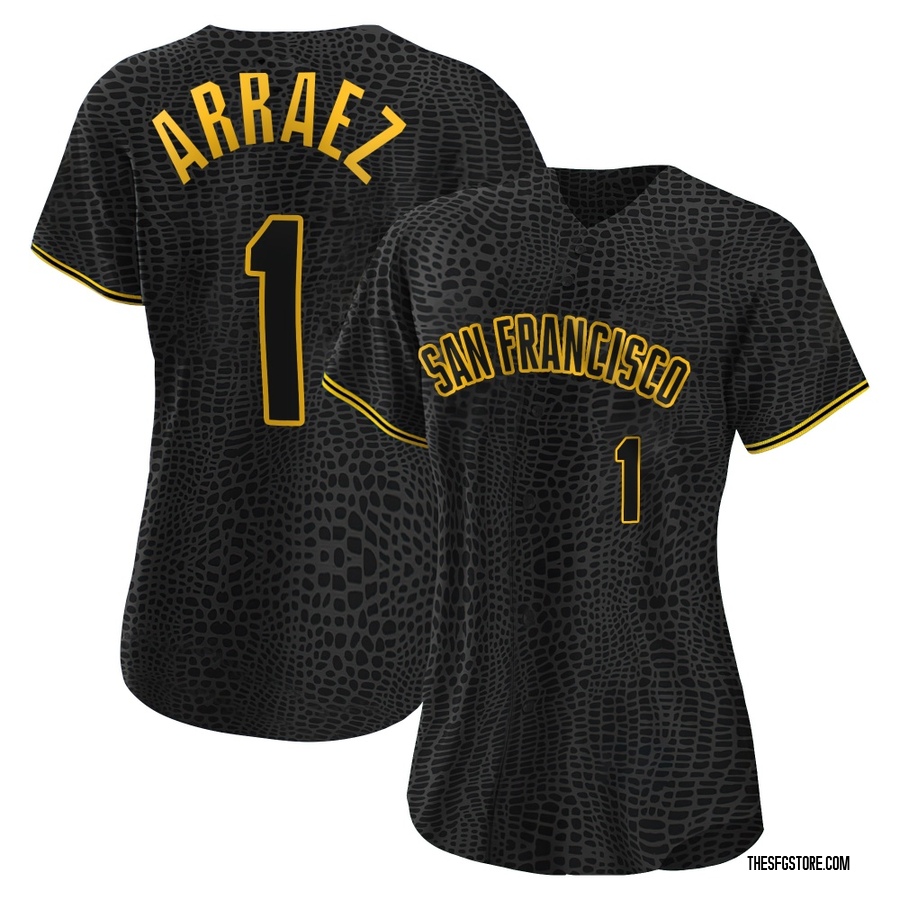 Black Replica Luis Arraez Women's San Francisco Giants Snake Skin City Jersey