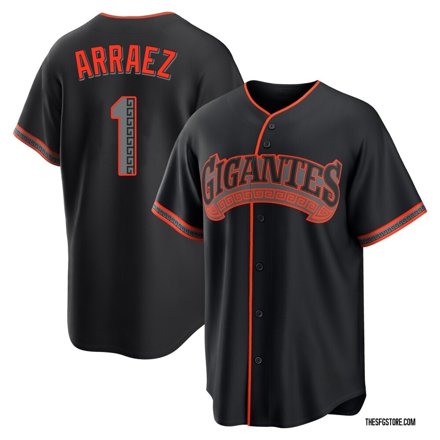 Black Replica Luis Arraez Youth San Francisco Giants Alternate Jersey