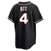 Black Replica Mel Ott Men's San Francisco Giants Fashion Out Jersey