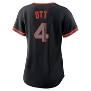 Black Replica Mel Ott Women's San Francisco Giants Alternate Jersey