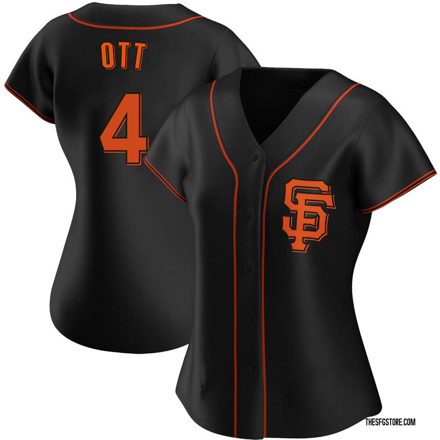 Black Replica Mel Ott Women's San Francisco Giants Alternate Jersey