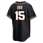Black Replica Mike Ivie Youth San Francisco Giants Fashion Out Jersey