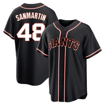 Black Replica Reiver Sanmartin Youth San Francisco Giants Fashion Out Jersey
