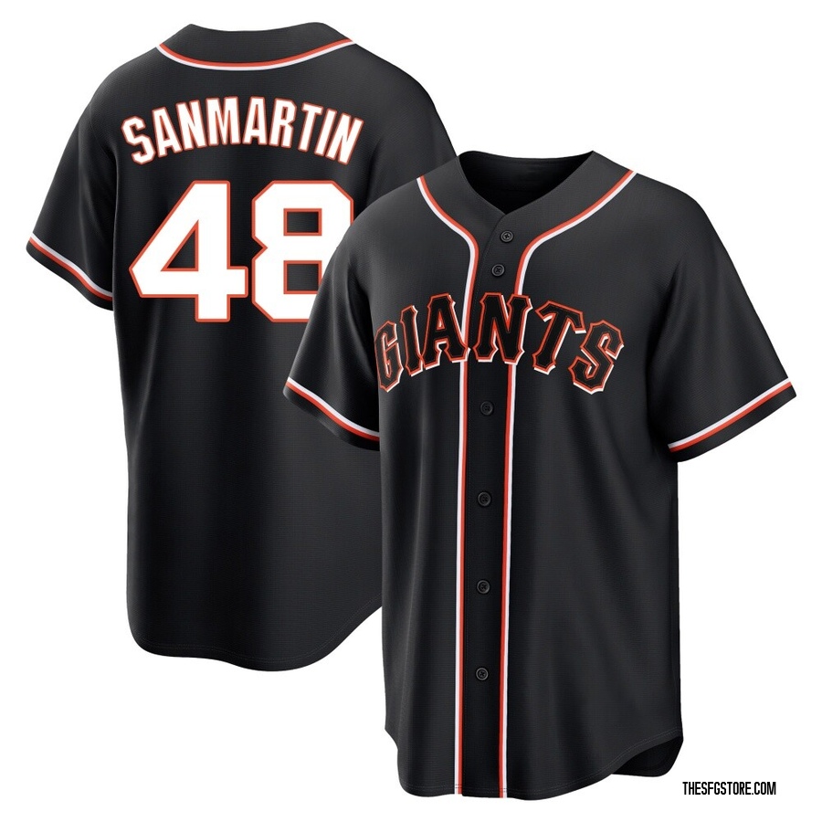Black Replica Reiver Sanmartin Youth San Francisco Giants Fashion Out Jersey