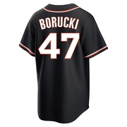 Black Replica Ryan Borucki Youth San Francisco Giants Fashion Out Jersey