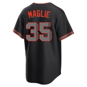 Black Replica Sal Maglie Men's San Francisco Giants Alternate Jersey